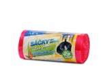 Sáček koš HDPE Top 30l/10my/50ks - červený
