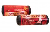 Sáček koš s uchy LDPE 35-60l/10ks pevné, černé