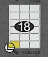Etikety 18/63,5x46,6/100 - rovné