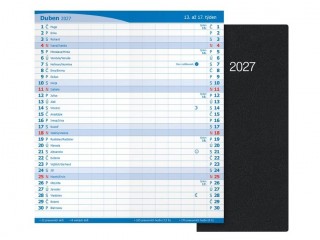 Měsíční diář MFP M101 PVC černý - 80x180mm