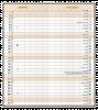 Měsíční diář Božka 79x179mm - kraft Máky