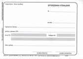Stvrzenka výdajová nečísl. A6/100 COPY