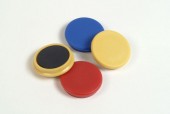 Magnet kulatý barevný 854-40x5mm/4ks