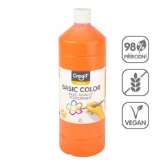 Tempera 500ml - oranžová