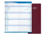 Měsíční diář MFP M101 PVC vínový - 80x180mm