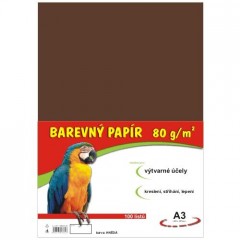 Papír pro VV A3/100/80g-hnědý