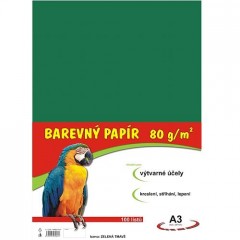 Papír pro VV A3/100/80g-tm.zelený