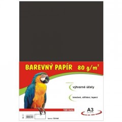 Papír pro VV A3/100/80g-černý