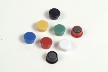 Magnet kulatý barevný 851-13x5mm/14ks