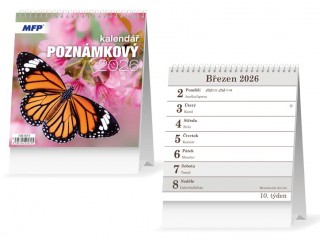 Kalendář stolní MFP - poznámkový - 120x180mm