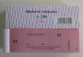 Vstupenka bločková  1-200 - MSK