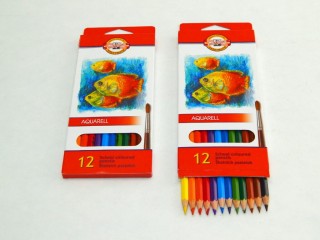 Pastelky KIN 3716/12 - Aquarel-Ryby