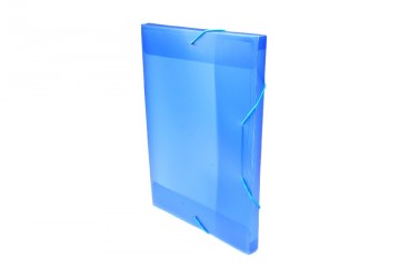 Box s gumou PP A4/2cm modrý