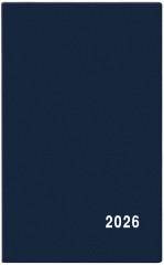Týdenní diář Alois 90x150mm - PVC modrý