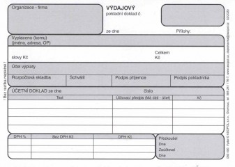 R-Výdajový doklad s DPH nečísl. A6/50