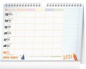 Stolní kalendář PG Rodinný plánovací s háčkem - 30x21cm