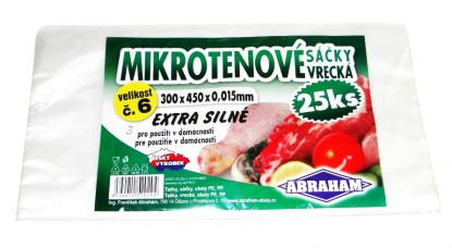 Mikrotenové sáčky blok 30x45cm/15my/25 ks