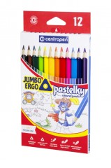 Pastelky Centropen Jumbo 12ks trojhranné