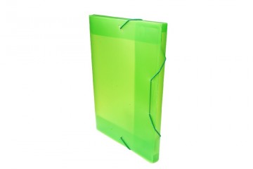 Box s gumou PP A4/2cm zelený