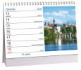 Kalendář stolní Aria C Města Čech a Moravy - 230x160mm