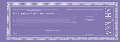 Směnka cizí - Optys