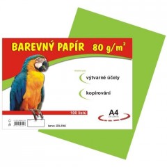 Papír pro VV A4/100/80g-sv.zelený