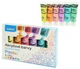 Barvy akrylové LUMA Pastel 6x75ml