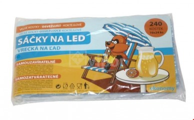 Sáčky na led samouzavíratelné 10x24 kostek