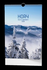 Kalendář nástěnný Hory Čech a Moravy - 32x45cm