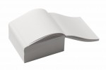 Blok kostka 90x90x45mm - bílý, lepený