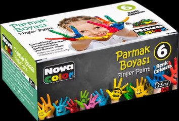 Prstové barvy 6x25ml