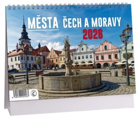 Kalendář stolní Aria C Města Čech a Moravy - 230x160mm
