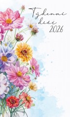 Týdenní diář Aria 9x15cm Lamino potisk mix