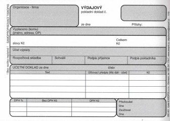 Výdajový doklad s DPH nečísl A6/100 COPY