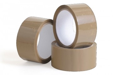 Lepící páska 48mm/60m HOTMEL - hnědá pevná