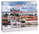 Kalendář stolní Aria C Města Čech a Moravy - 230x160mm