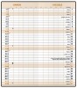 Měsíční diář Božka 79x179mm - kraft Máky