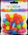 Bambulky 2cm/30ks neon mix