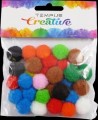 Bambulky 2cm/30ks barevný mix