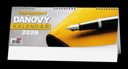 Kalendář stolní Poznámkový daňový - 285x104mm