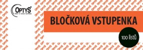 Vstupenka bločková  1-100 - OPTYS