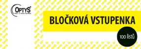 Vstupenka bločková  1-100 - OPTYS