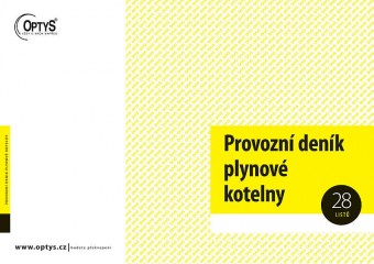 Provozní deník plynové kotelny OPTYS A4/28