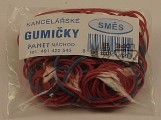 Gumičky 1mm směs 20,40,60mm - 45ks